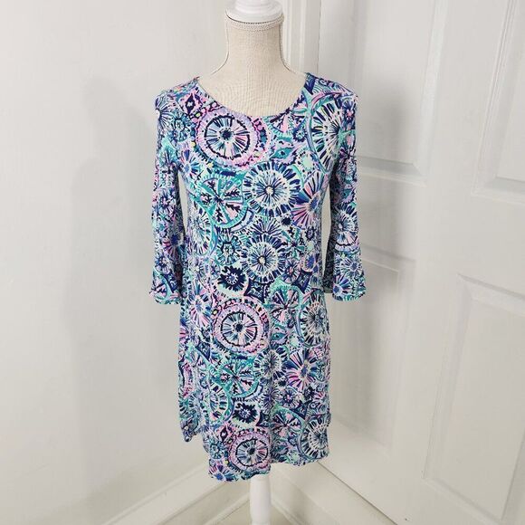 Lilly Pulitzer Dress Womens XS Ophelia Multi The Swim Resort Cruise Vacy Beachy - Picture 1 of 13